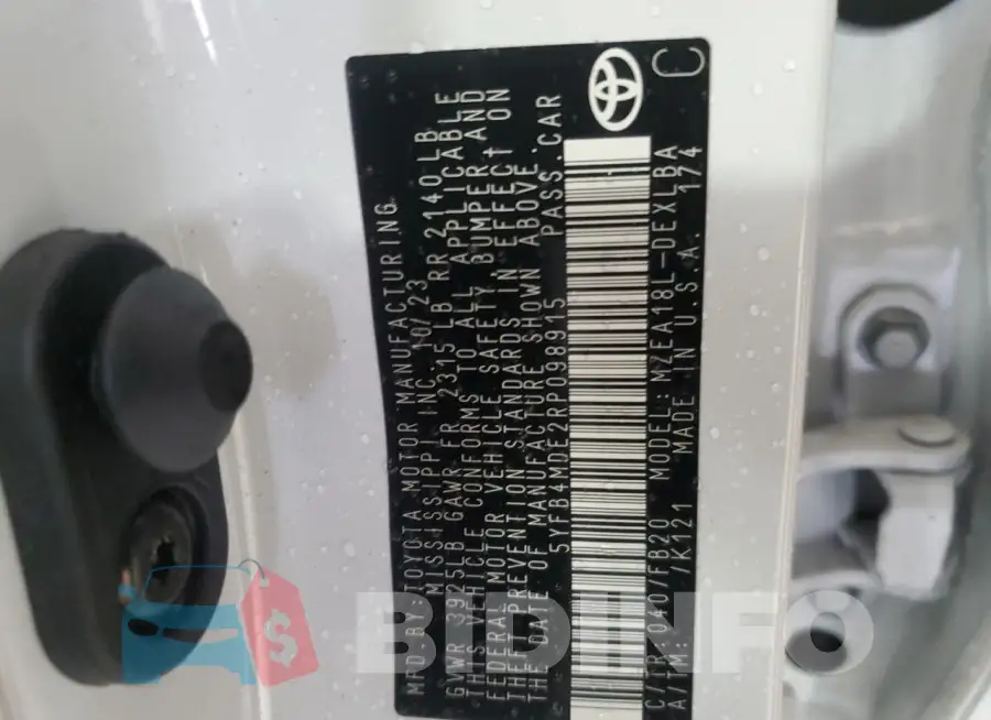 5YFB4MDE2RP098915 Photo# 12