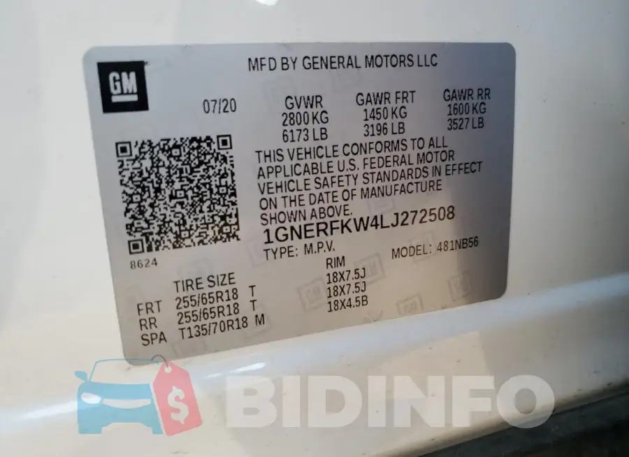 1GNERFKW4LJ272508 Photo# 13
