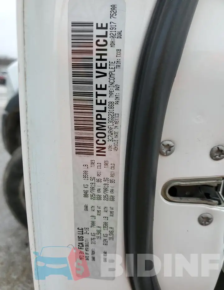 3C7WRNFL3GG231868 Photo# 12