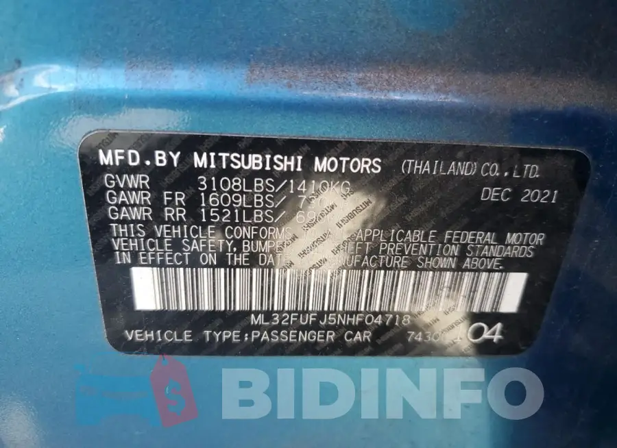 ML32FUFJ5NHF04718 Photo# 12