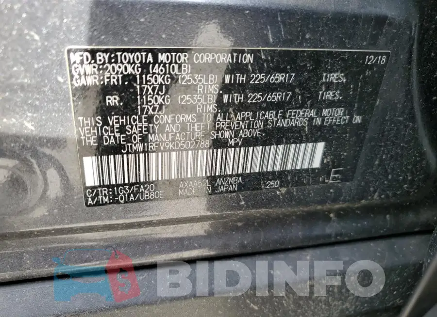 JTMW1RFV9KD502788 Photo# 13