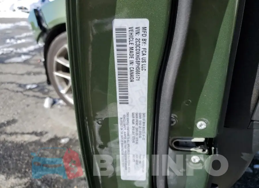 2C3CDXHG8PH566171 Photo# 12
