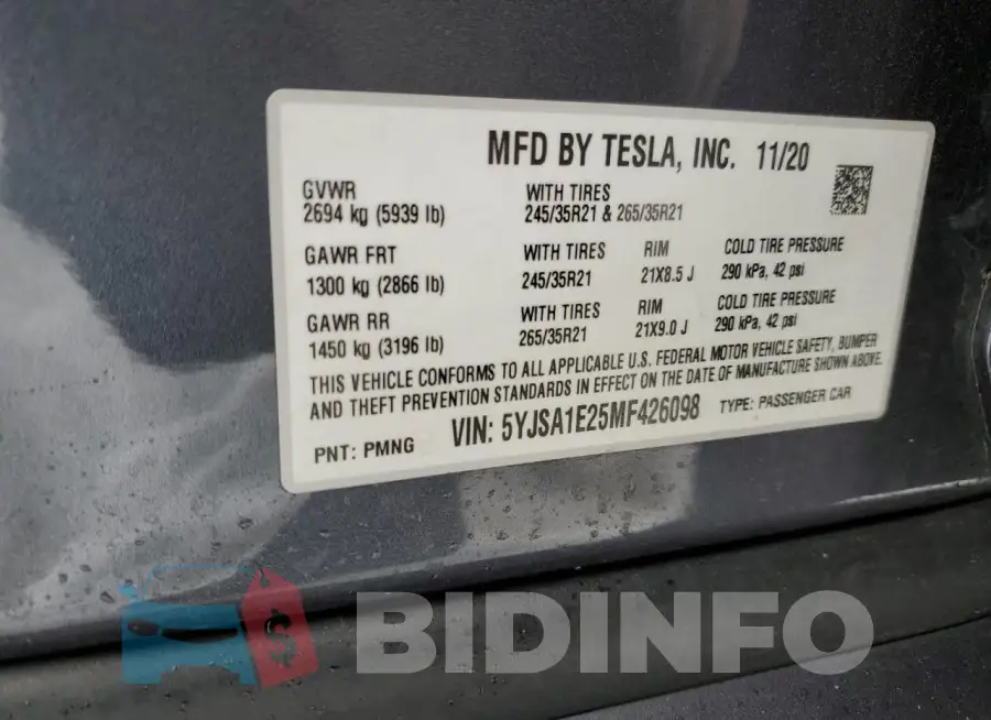 5YJSA1E25MF426098 Photo# 13