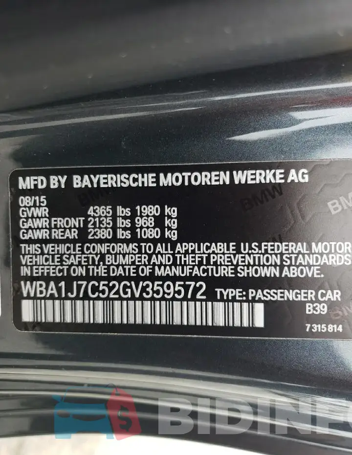 WBA1J7C52GV359572 Photo# 12