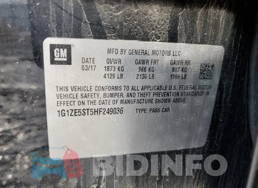 1G1ZE5ST5HF249036 Photo# 12