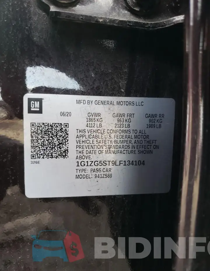 1G1ZG5ST9LF134104 Photo# 12