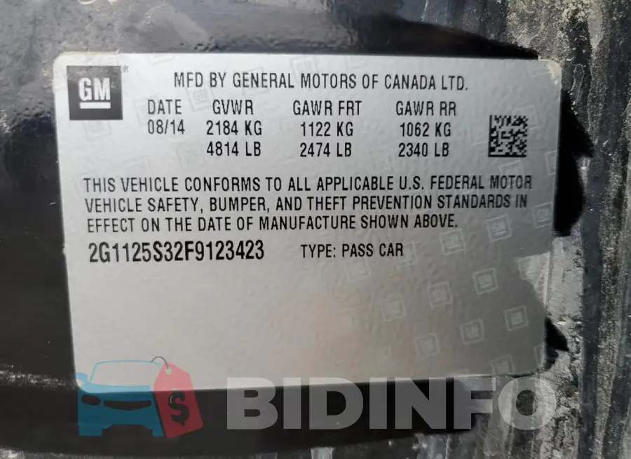 2G1125S32F9123423 Photo# 12