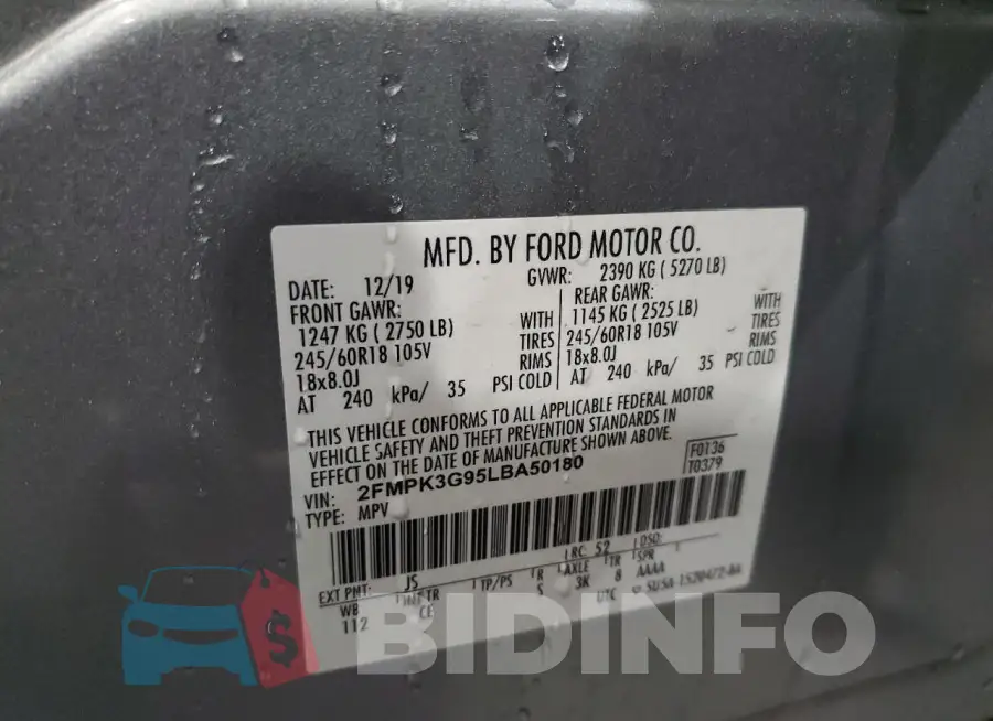 2FMPK3G95LBA50180 Photo# 12