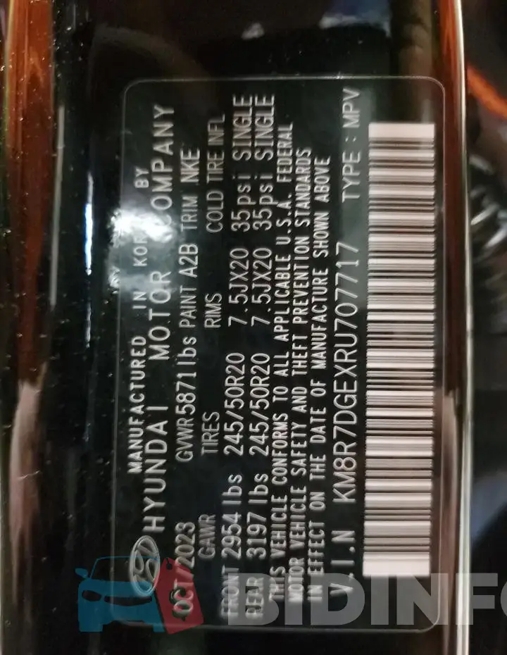 KM8R7DGEXRU707717 Photo# 14