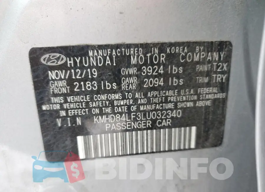 KMHD84LF3LU032340 Photo# 12