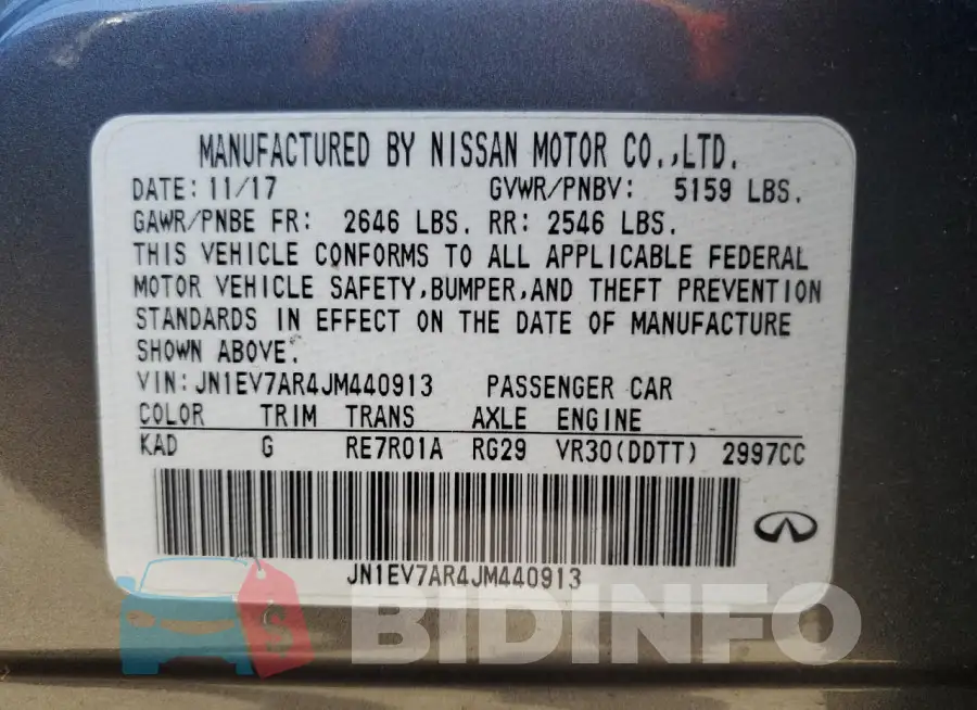 JN1EV7AR4JM440913 Photo# 12
