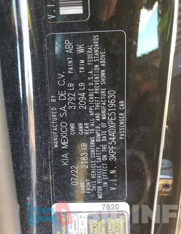 3KPF54ADXPE519630 Photo# 13