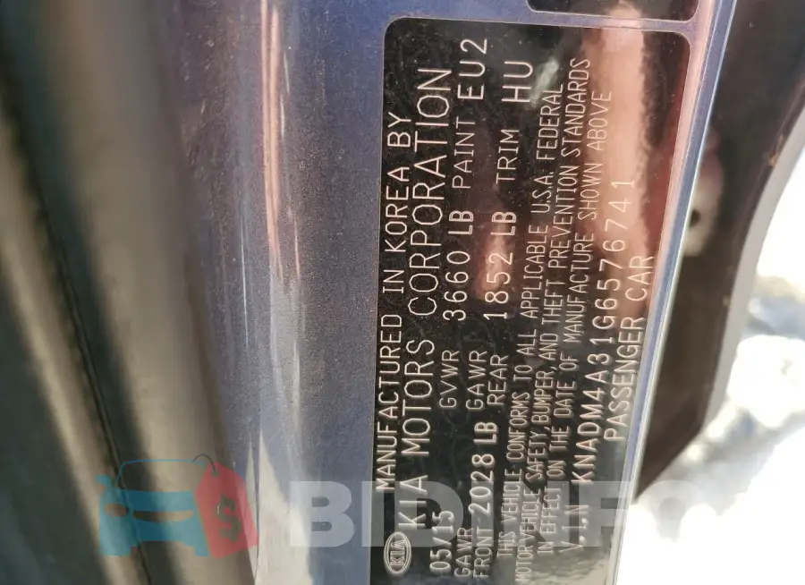 KNADM4A31G6576741 Photo# 12