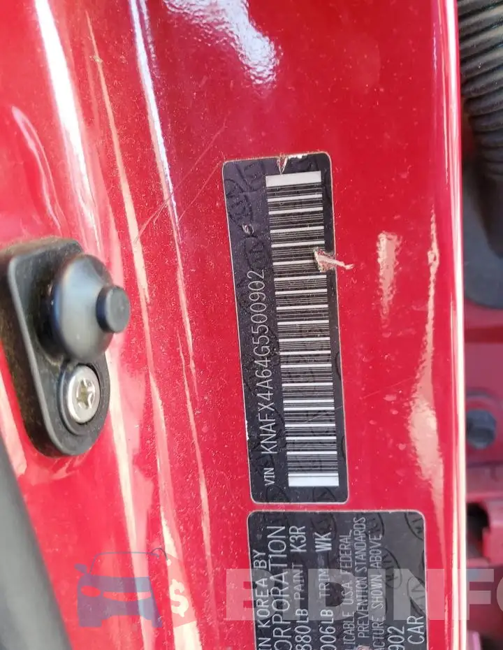 KNAFX4A64G5500902 Photo# 12