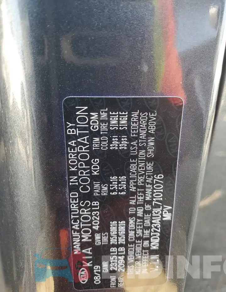 KNDJ23AU3L7101076 Photo# 12