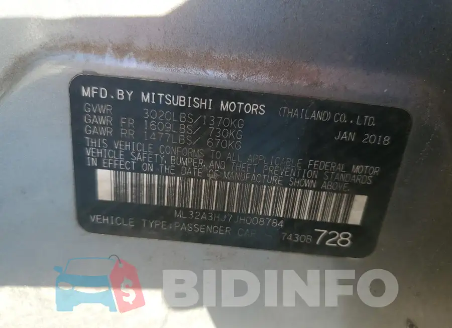 ML32A3HJ7JH008784 Photo# 12