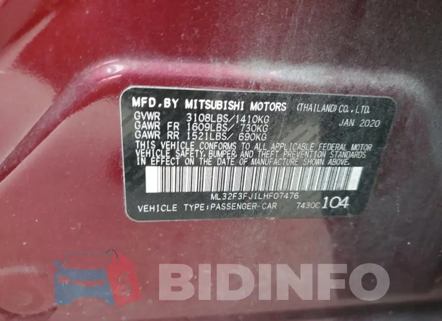 ML32F3FJ1LHF07476 Photo# 12