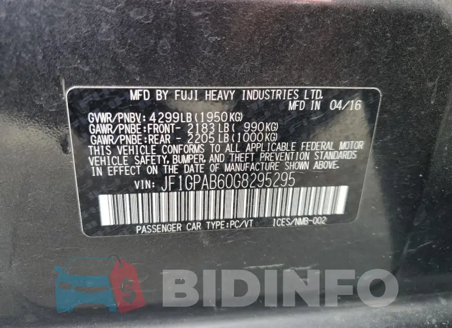 JF1GPAB60G8295295 Photo# 12