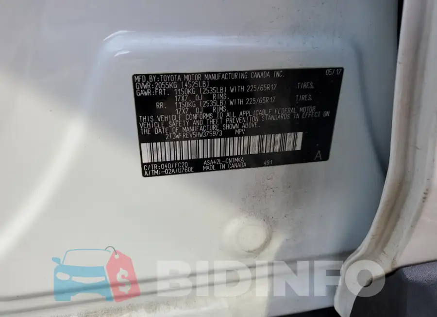2T3WFREV5HW375973 Photo# 13