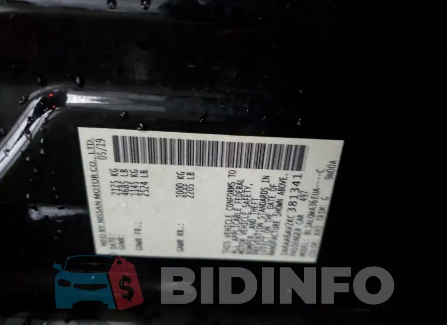 1N4AA6AV2KC381341 Photo# 12