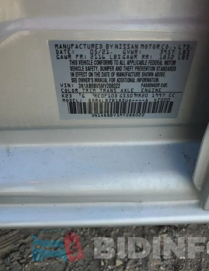 3N1AB8BV5MY288022 Photo# 12