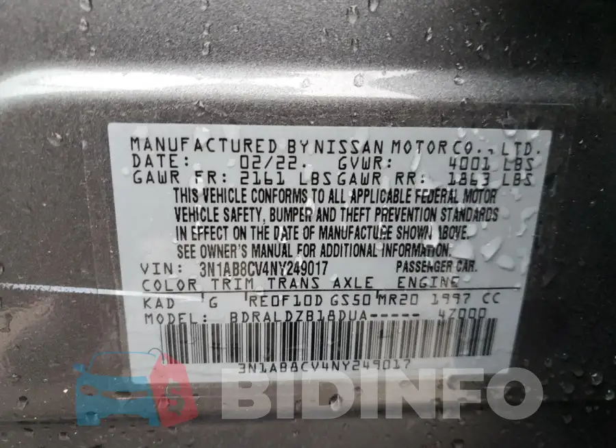 3N1AB8CV4NY249017 Photo# 13