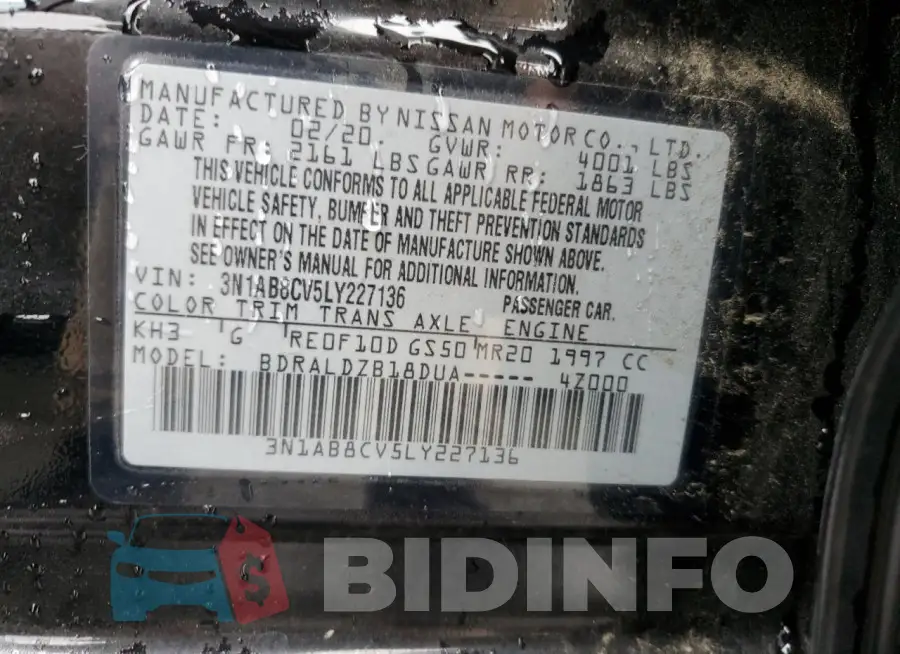 3N1AB8CV5LY227136 Photo# 12