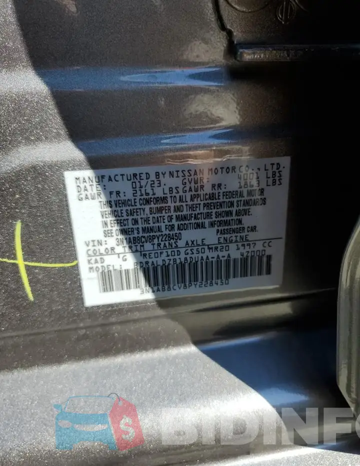 3N1AB8CV8PY228450 Photo# 12