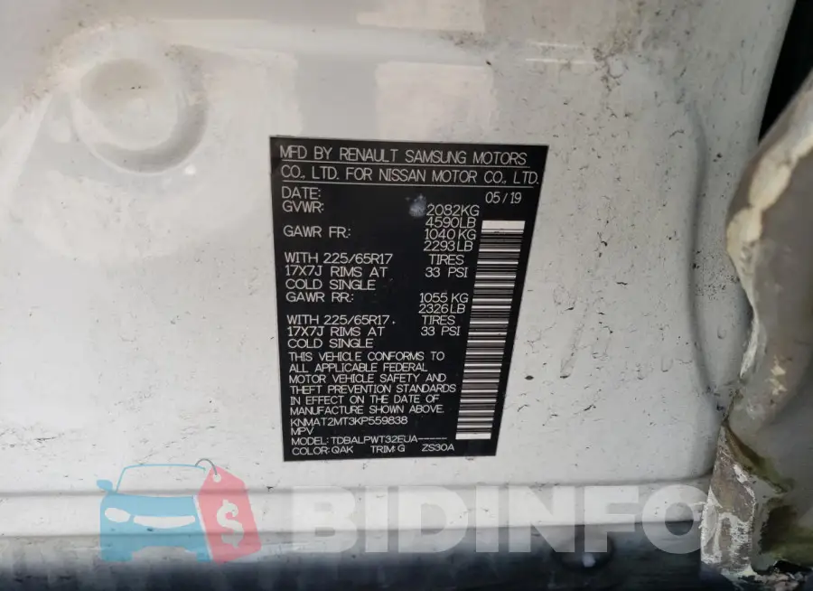KNMAT2MT3KP559838 Photo# 12