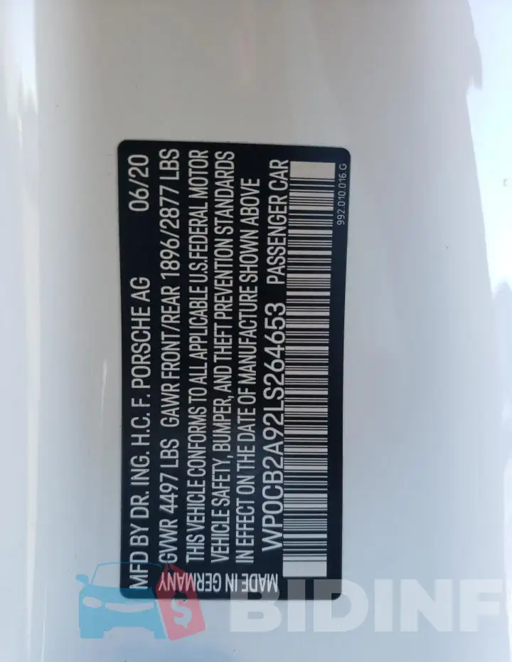WP0CB2A92LS264653 Photo# 12