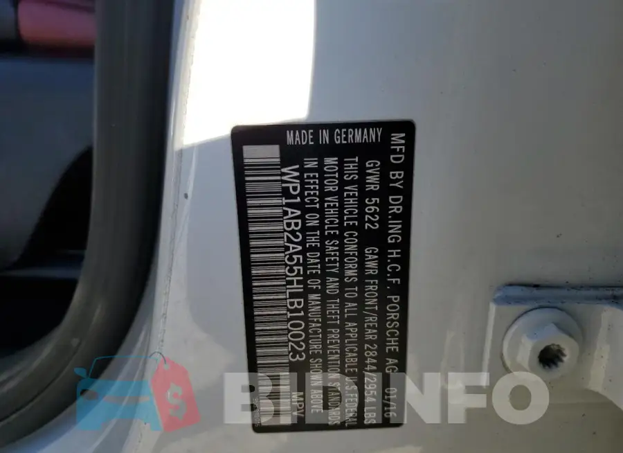 WP1AB2A55HLB10023 Photo# 13