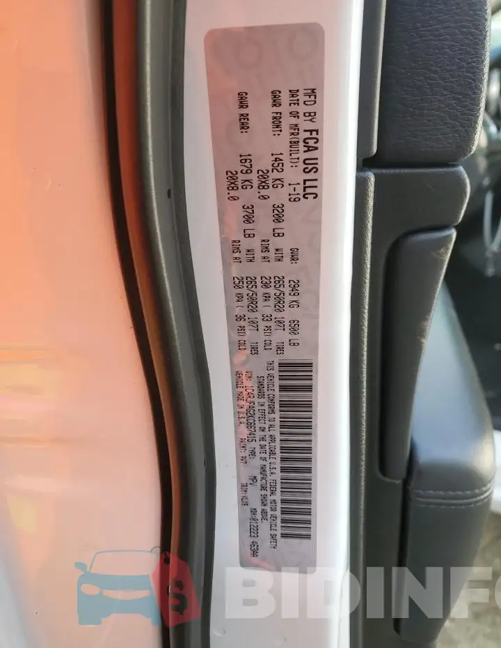 1C4RJFAG2KC667415 Photo# 13