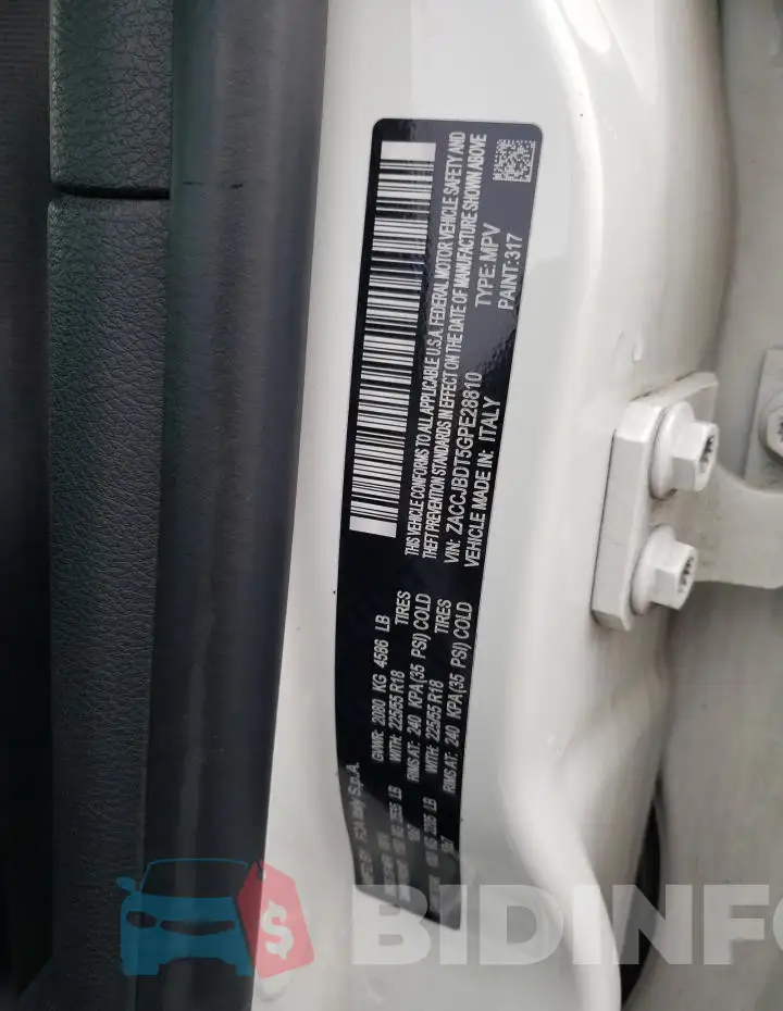 ZACCJBDT5GPE28810 Photo# 12