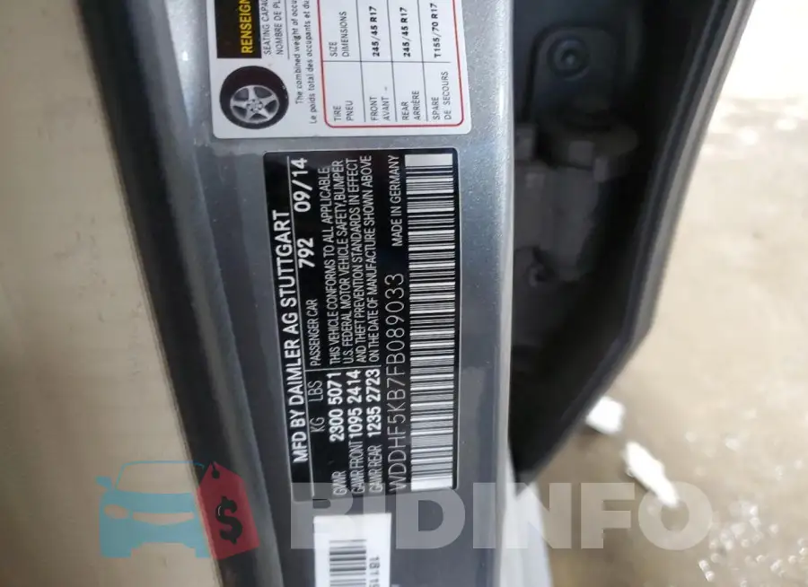 WDDHF5KB7FB089033 Photo# 12