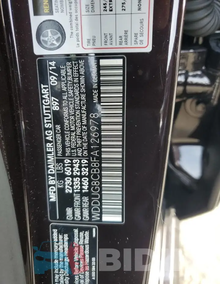 WDDUG8CB8FA126978 Photo# 12