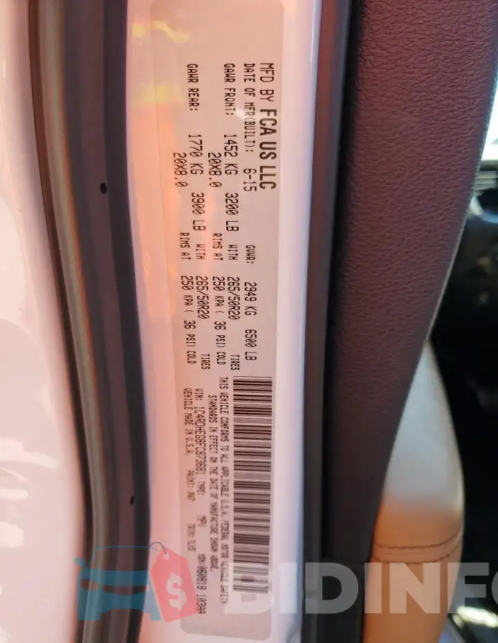 1C4RDHEG8FC873681 Photo# 13