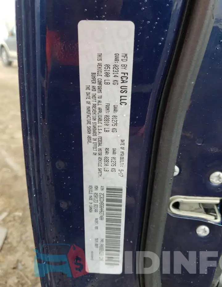 2C3CDXBG6HH627480 Photo# 13