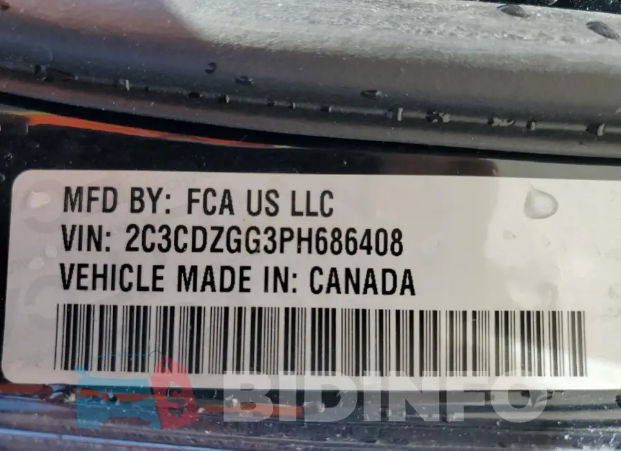 2C3CDZGG3PH686408 Photo# 13