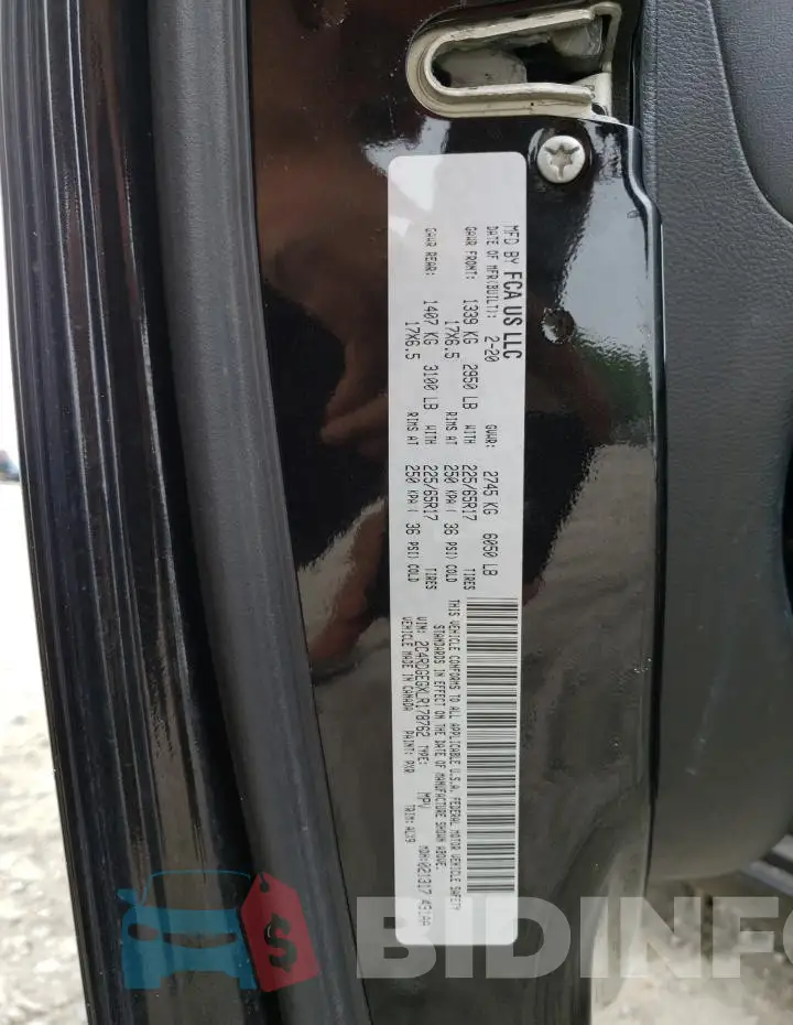 2C4RDGEGXLR178762 Photo# 13
