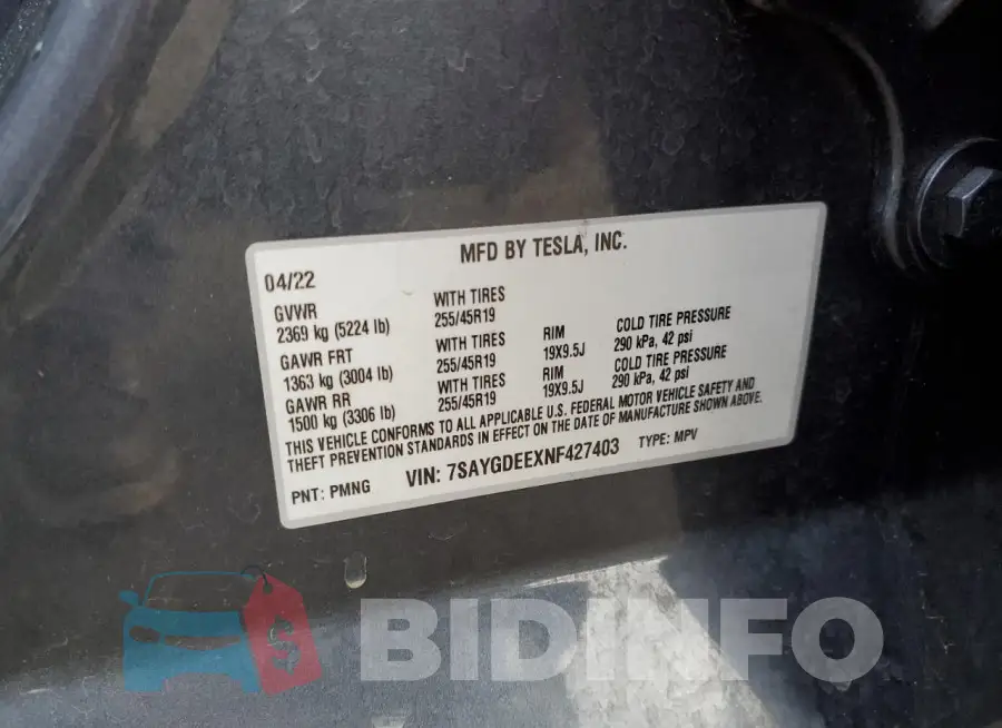 7SAYGDEEXNF427403 Photo# 13
