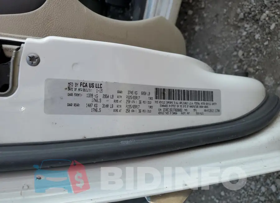 2C4RC1BG1FR698082 Photo# 13