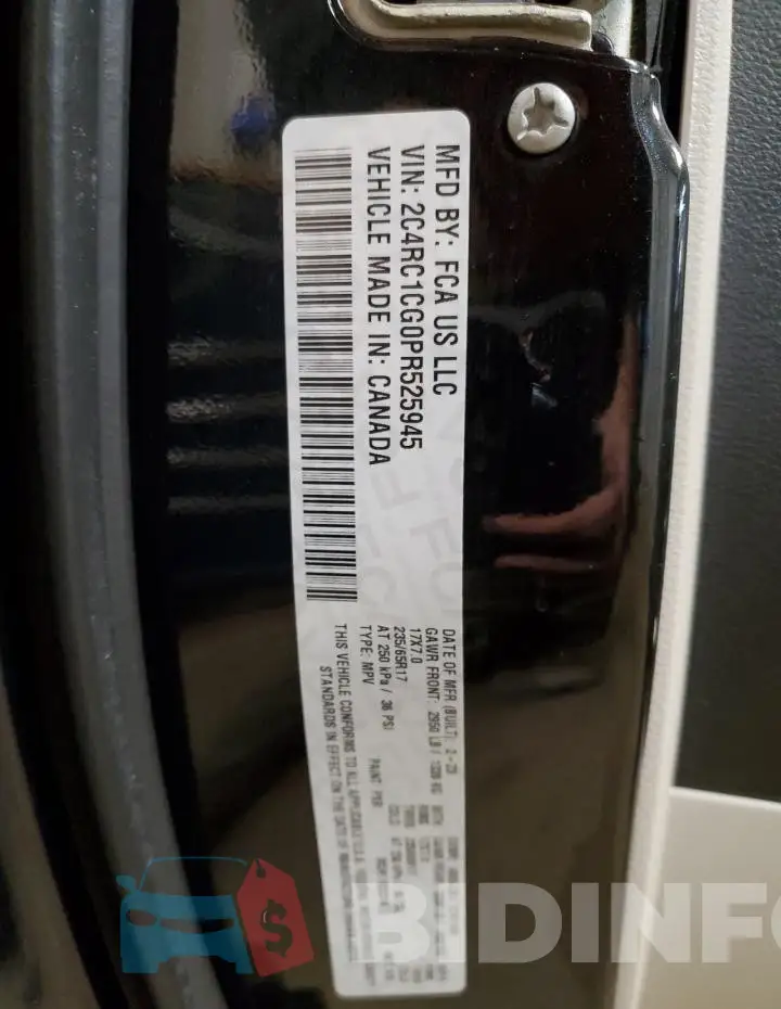 2C4RC1CG0PR525945 Photo# 13