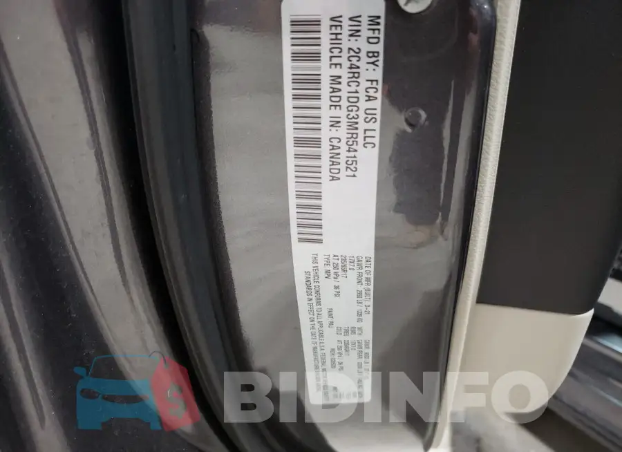 2C4RC1DG3MR541521 Photo# 13
