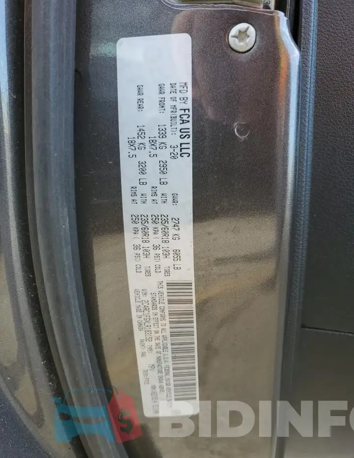 2C4RC1FGXLR183152 Photo# 13
