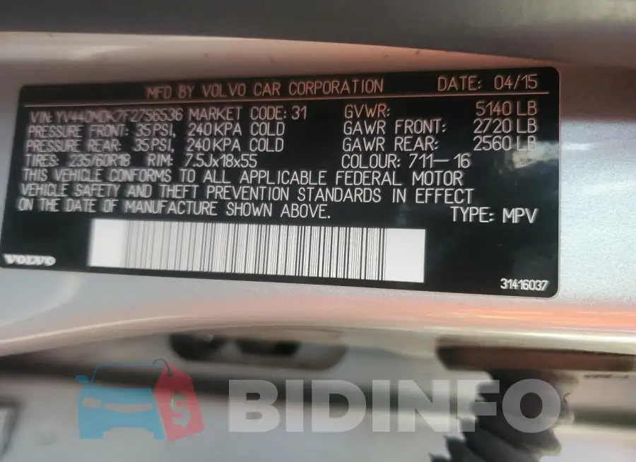 YV440MDK7F2756536 Photo# 14