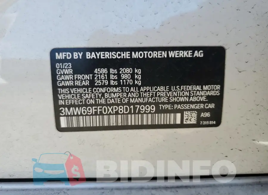 3MW69FF0XP8D17999 Photo# 13