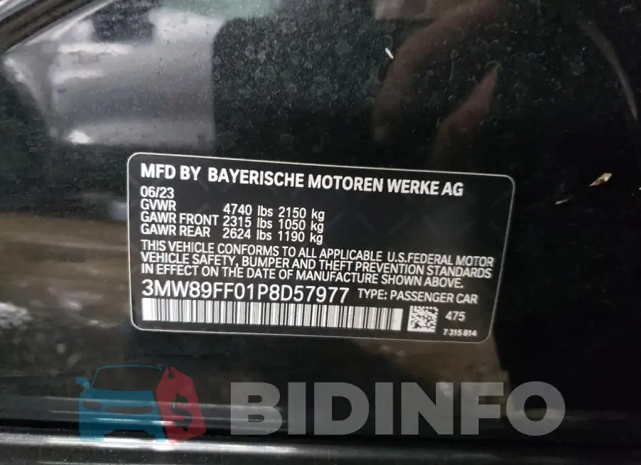 3MW89FF01P8D57977 Photo# 12