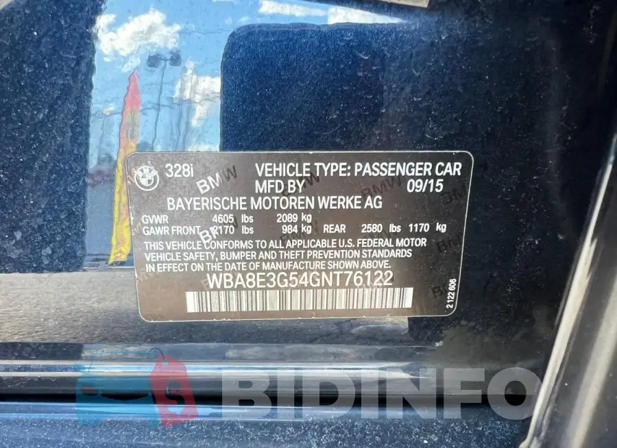 WBA8E3G54GNT76122 Photo# 10