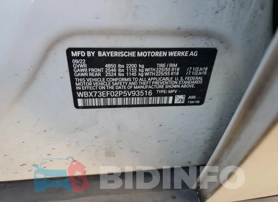 WBX73EF02P5V93516 Photo# 12