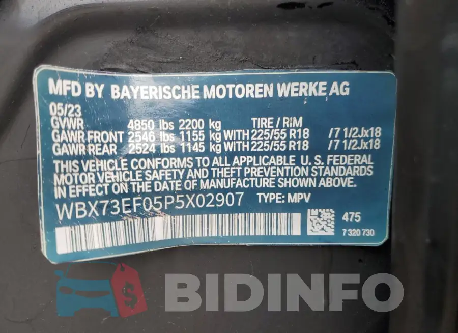 WBX73EF05P5X02907 Photo# 13